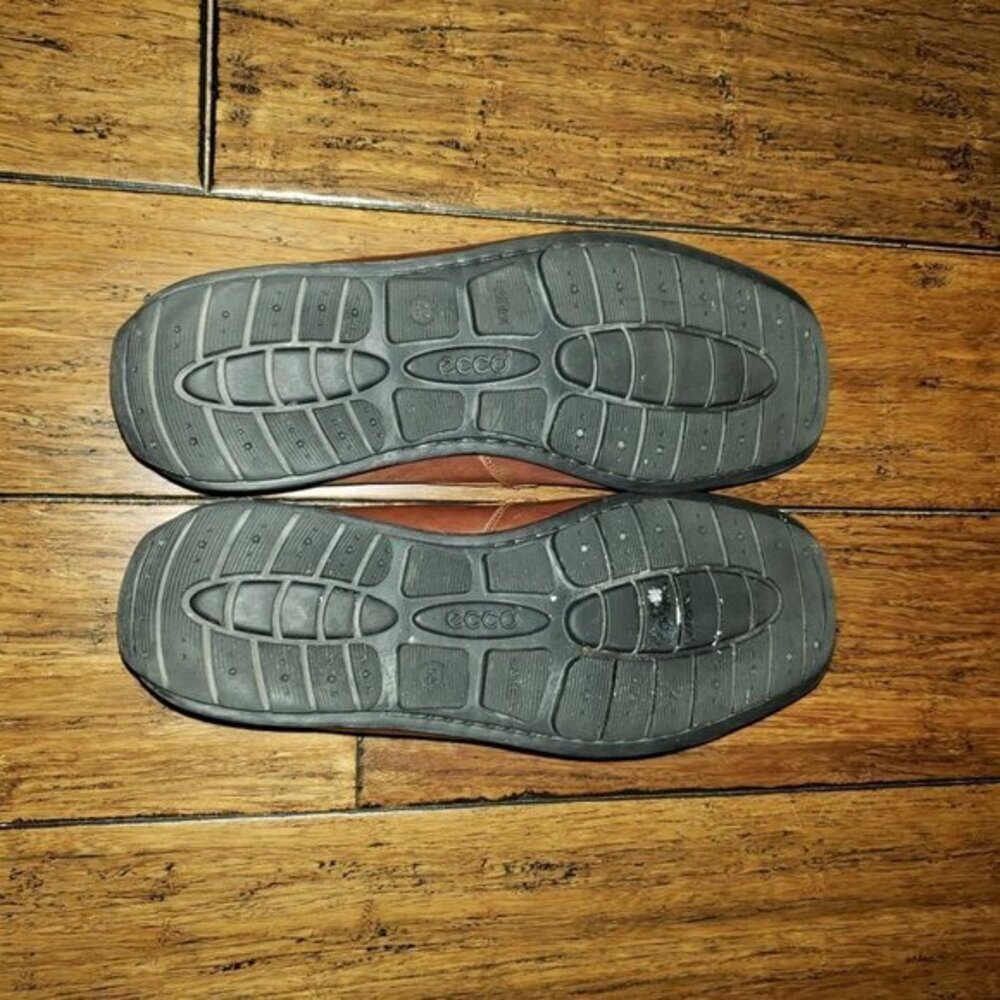 ecco Driving Shoes Loafer Slip-on Leather Mens Size 44 10-10.5 EXTRA WIDTH - Picture 7 of 15